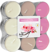 Sviečka čajová Vanilka-orchidea 18ks 