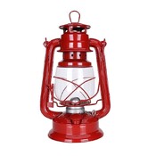 Petrolejová lampa 25cm červená 